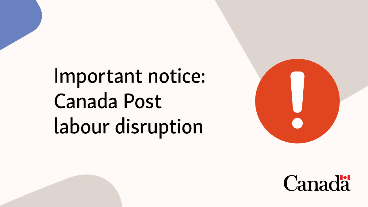 notice Canada post disruption